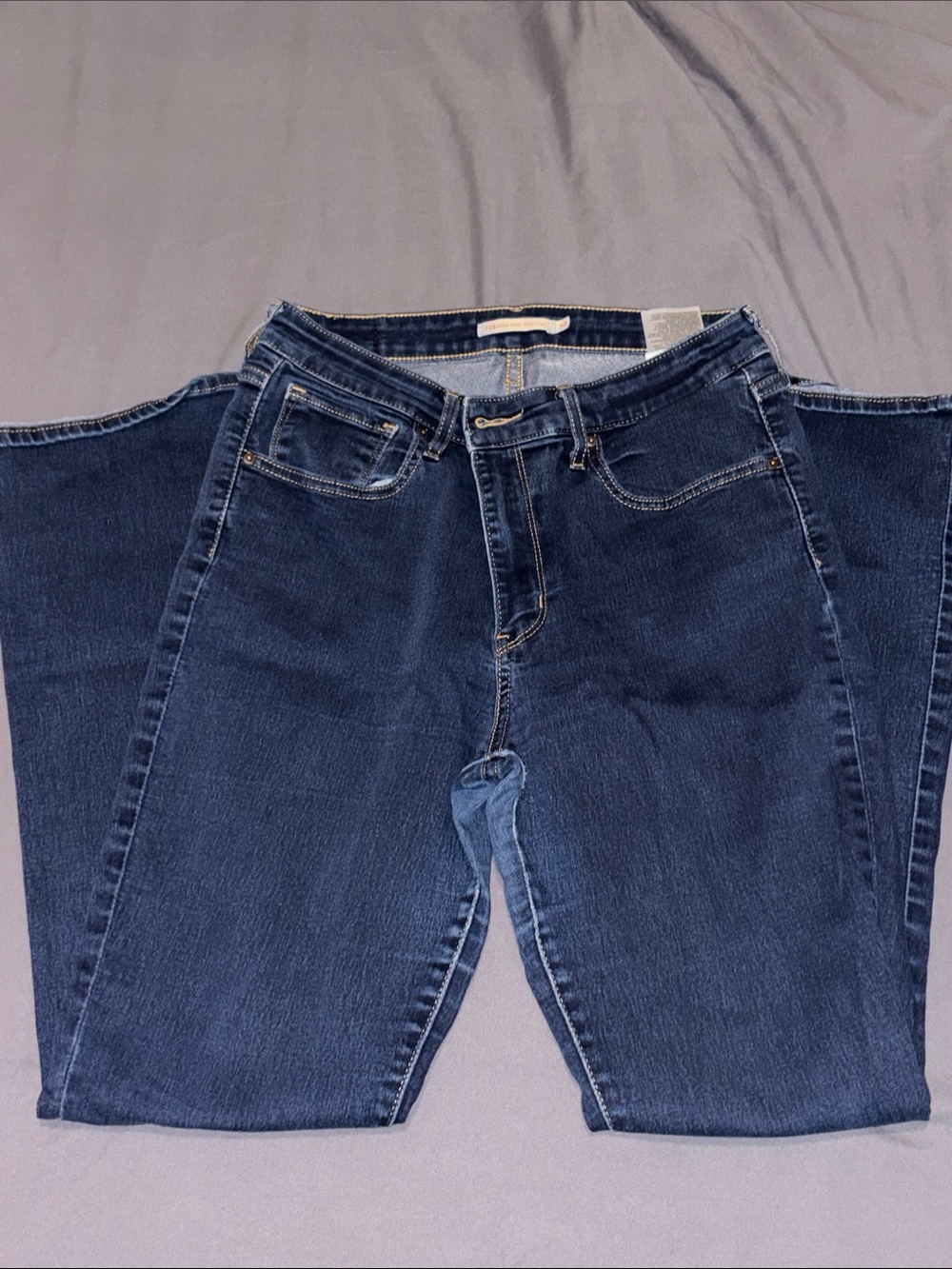 Levi's Women's Straight Leg Dark Blue Jeans
